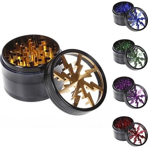 4 layer Tobacco Grinder Herb Mill Crusher 63mm Aluminum Alloy Herb Grinder Tobacco Smoke Grinders Men Smoking Accessories