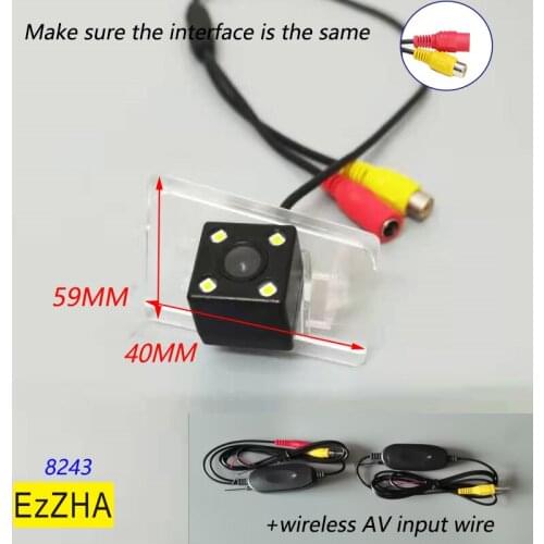 4 LED light CCD HD Dynamic Trajectory Wireless Car Rear View Backup Parking Camera For Suzuki Kizashi 2010 2011 2012 2013 2014