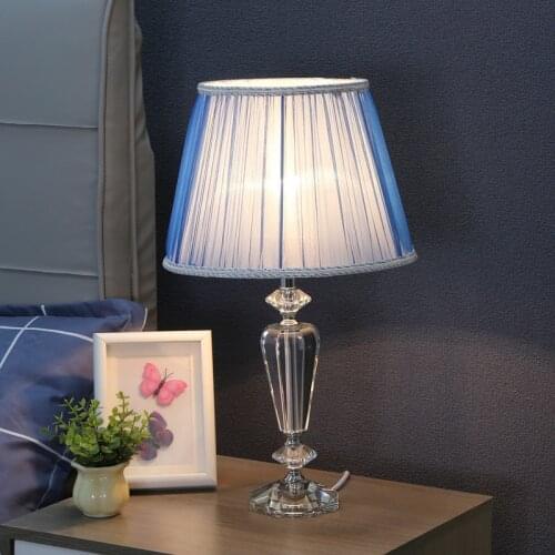Free Shipping Modern Crystal Table Lamp Bedside Lamp For Living Room Luxury Cozy and Romantic Wedding Creative Table Lamp