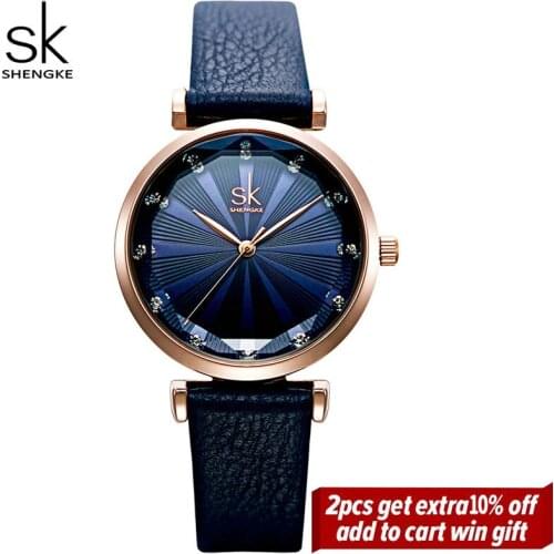 Fashion Blue Gold Ladies Watches Sky Watch Casual Quartz Leather Analog Women Wrist Watch Wholesale Top Band Luxury Clock 2021