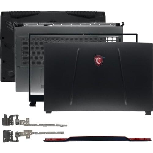 NEW Metal Laptop Top Case A Cover For MSI GP75 MS-17E2 Series LCD Back Cover/Front Bezel/Hinges/Palmrest/Botom Case Black