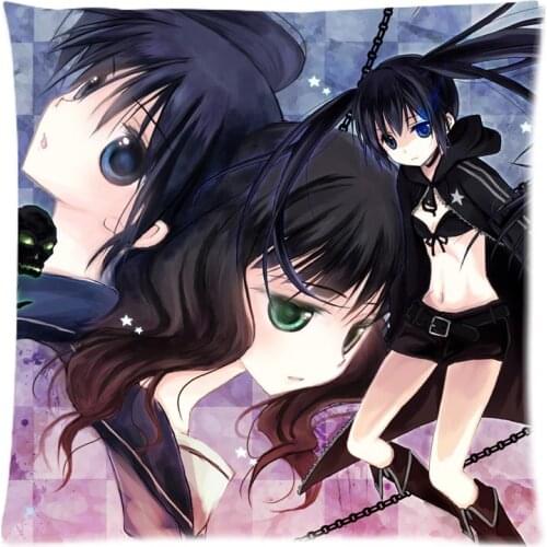 Decorative Cushion Covers DIY BLACK ROCK SHOOTER Pillow Case Cover Creative Pillowcase For Sofa Chair Bed Home Decor