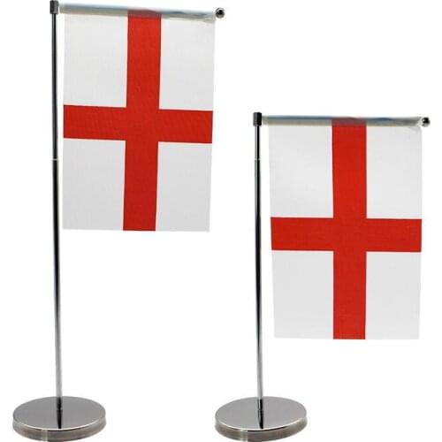 KAFNIK,Adjustable Silver F-Style Table Desk Flag With Any Logo 14*21cm Flags and Banners,Free Shipping