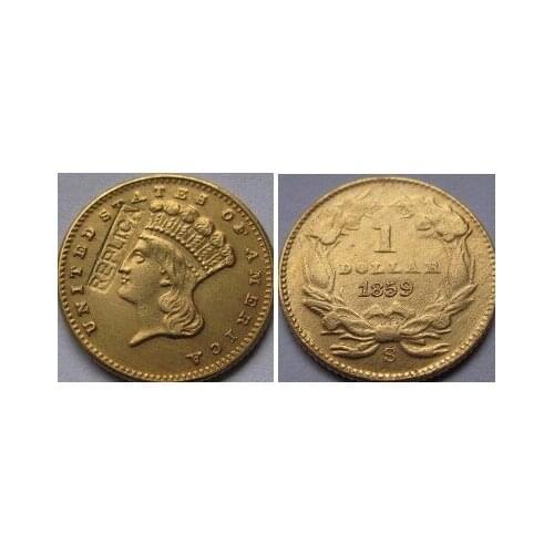 1 GOLD 1859-S copy coins FREE SHIPPING