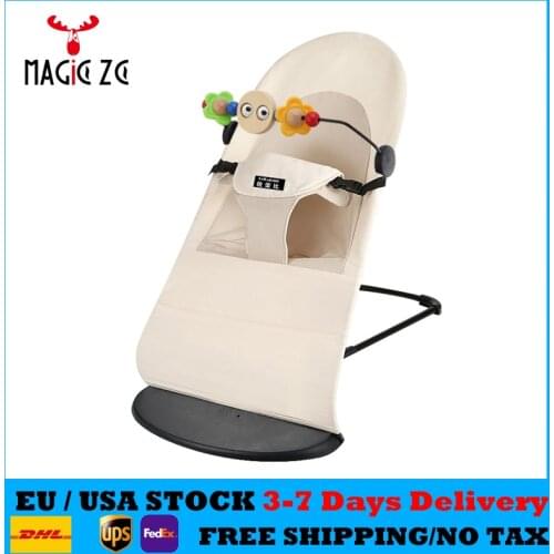Newborn Baby Rocking Chair Comfort Chair Baby Recliner with Baby Sleep Artifact Child Cradle Bed Coax Baby Artifact