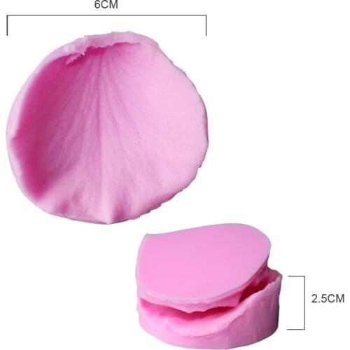 Rose petals veiner Sugar tool Meridians flower silicone cake mold simulation gum paste mould