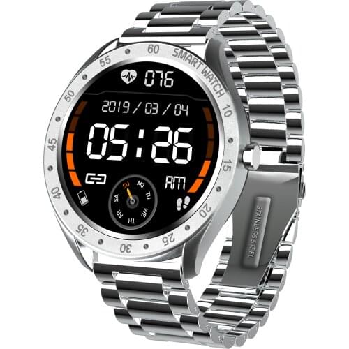 F13 Men Smart Watch Full Touch Screen Sports Heart Rate Monitor Pedometer Waterproof Smartwatch Stainless Steel Business Watch