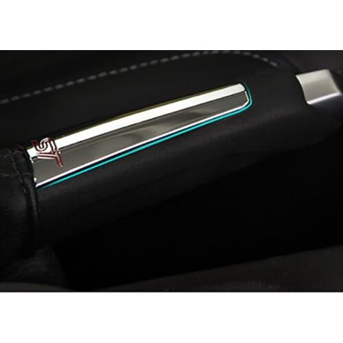 ABS Chrome ST Handbrake Trim Sticker Interior Decoration Hand brake Sequin For Ford Focus 2 MK2 3 4 MK3 MK4 ST Car accessories