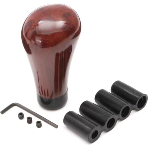 New universal walnut manual car gear lever shift lever shift lever head M8 M10 M12 brown