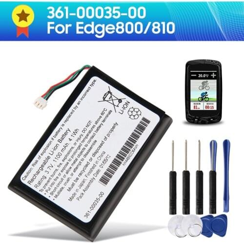 Original Replacement Battery 361-00035-07 361-00035-03 361-00035-00 for Garmin Edge 800 810 Genuine 1100mAh with Tools 3.7V