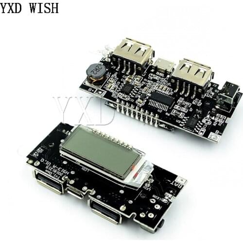Dual USB 5V 1A 2.1A Mobile Power Bank 18650 Battery Charger PCB Power Module Accessories For Phone DIY LED LCD Module Board