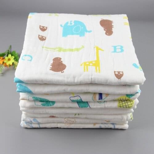 4 Layers 105*105cm Muslin 100% Cotton Baby Swaddles Soft Newborn Blankets Bath Towel Gauze Infant Wrap Sleepsack Stroller Cover