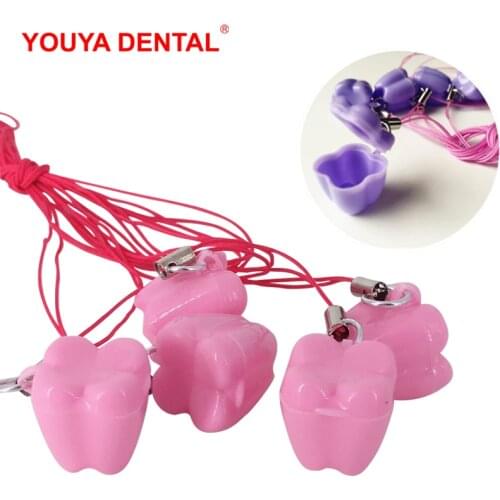 50pcs/bag Teeth Shape Milk Teeth Box Cute Baby Tooth Box Kids Personalise Memory Storage Case Container Plastic Children Gifts