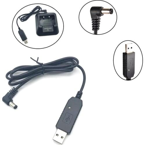 Portable USB Charger (9-10.8V) Transformer Cable for Baofeng UV-5R,UV-82,BF-F8HP,UV-82HP,UV-9R Plus Walkie Talkie