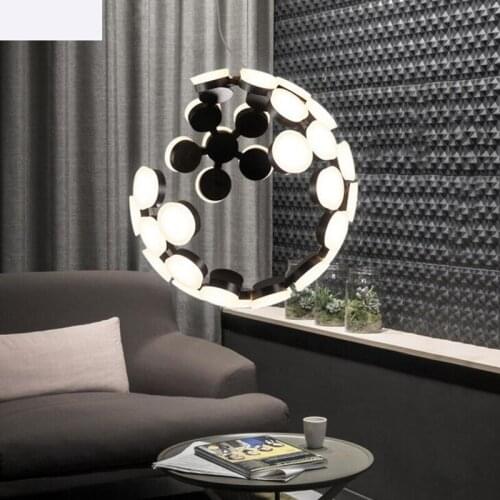 Postmodern living room dining room led chandeliers Nordic fashion bar lamps personality art creative chandeliers led fixture