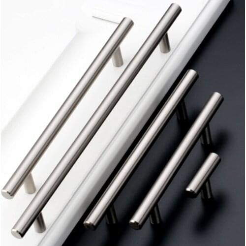 Modern Furniture Handles 50mm-500mm Stainless Steel T Bar Handles for Furniture Cabinet Knobs and Handles Pull for Cupboard Door