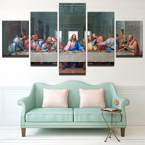 The Last Supper Diamond Painting 5 Piece Diy Full Drill Diamond Embroidery Religious dinner Mosaic 5D Needlework Decor AA1730