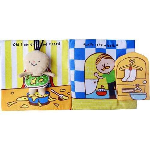 Cloth Book 3D Baby Bath Potty Infant Early Cognitive Intelligence Educational Toy