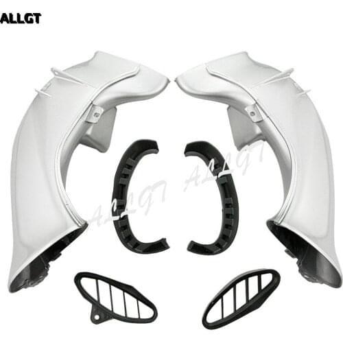 ALLGT Ram Air Intake Tube Duct for Yamaha YZF R1 2004 2005 2006 Silver
