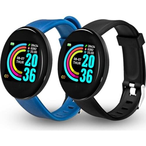 In Stock! D18 Smart Watch 116 Plus Blood Pressure Heart Rate Monitor Clock Waterproof Bracelet Activity Wristband Men Women Kid