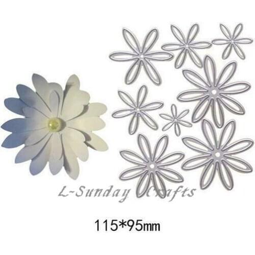 L-Sunday Crafts Petal Leaf Die Cuts Metal Steel Cutting Dies Stencils Scrapbooking Card Paper Crafts Embossing