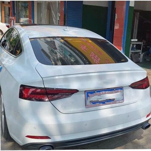 For Audi A5 2017 high quality ABS Plastic Unpainted Color Rear Spoiler Wing Trunk Lid Cover Car Styling