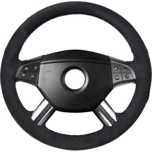 Alcantara Leather Suede Car Steering Wheel Cover for Mercedes Benz W164 M-Class ML350 ML500 X164 GL-Class GL4