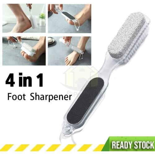 1PC Multi Purpose 4 in 1 Foot Sharpener Double Side Pedicure Exfoliator Tool For Harder Calluses Rough Skin Foot Care Tool