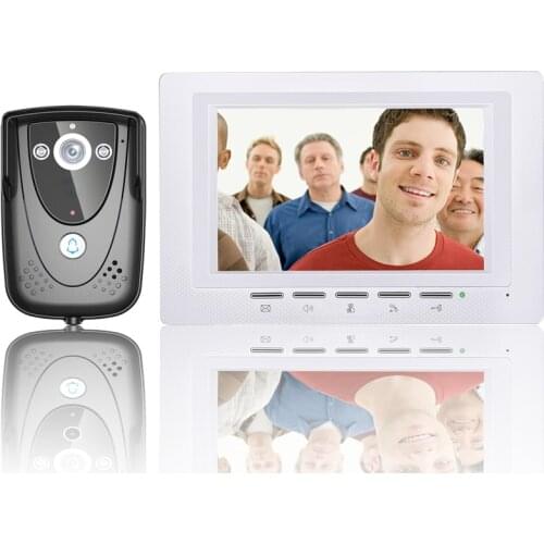 7 Inch Video Door Phone Doorbell Intercom Kit 1-camera 1-monitor Night Vision