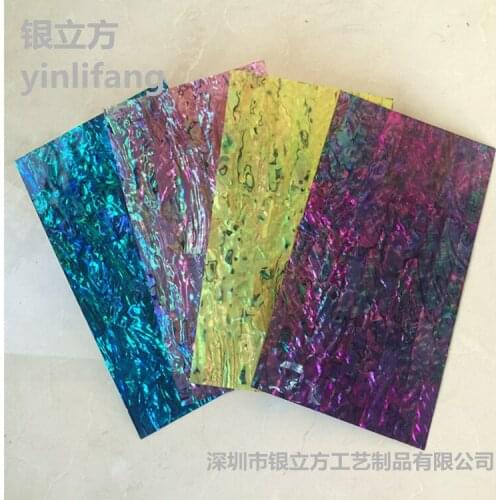 Abalone shell paper spray color blue yellow rose powder decorative design inlaid carved high-quality sheet material