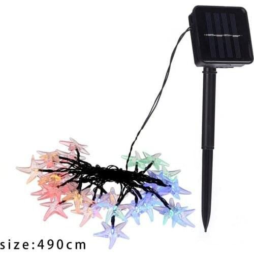 Butterfly Christmas tree starfish takraw ball string light fairy solar power garland outdoor garden party patio courtyard street