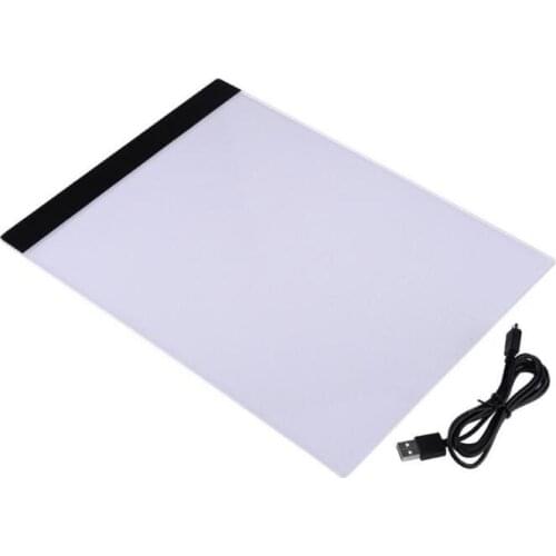 A4 LED and 28/56/112 slots diamond painting box tool Accessories Daimond transparent plastic Organizer storage box jewelry box