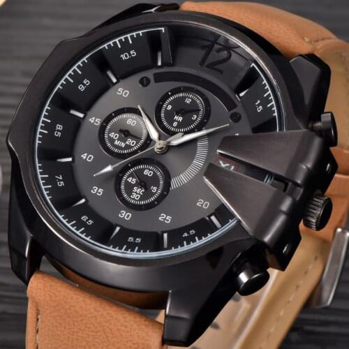 XINEW Mens Sports Quartz Watches Mens Watches Top Brand Luxury Leather Wristwatches Relogio Masculino Men Military Watches 2020