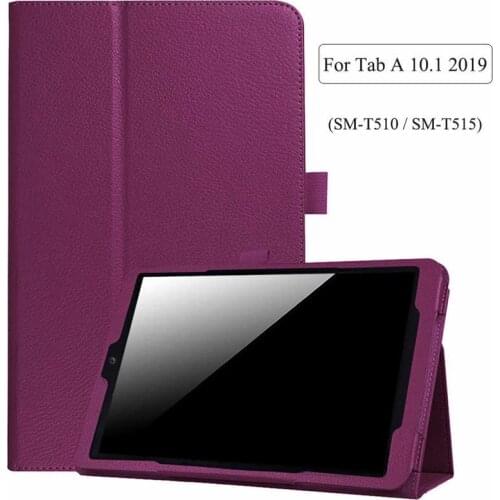 Flip Case For Samsung Galaxy Tab A 10.1 2019 Release only SM-T510 SM-T515 Cover PU Leather Smart Folio Auto Sleep Wake up Cover