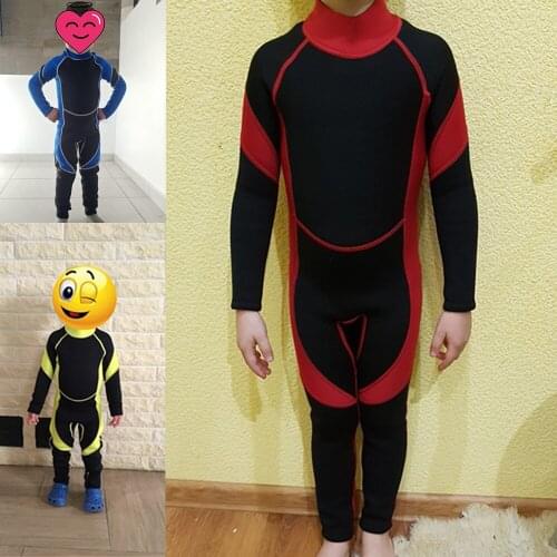 Kids Neoprene Diving Wetsuits Children One Pieces Long Sleeve Swimwear Diving Suits Swimming Surfing Rash Guards Dropshipping