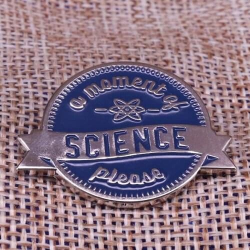 Science enamel lapel pin