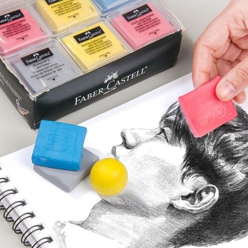 Faber-Castell Plastic Eraser Professional Sketch Painting High Gloss Art Eraser Can Be Freely Kneaded Eraser Art Supplies