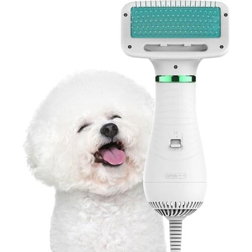 Pet dog, cat, hair dryer and comb brush, low noise, pet hair dryer, brushing 2-in-1 pet supplies, pet hair dryer