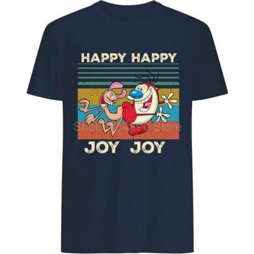 Ren And Stimpy Happy Happy Joy Joy Vintage Shirt Oversized Tee Shirt