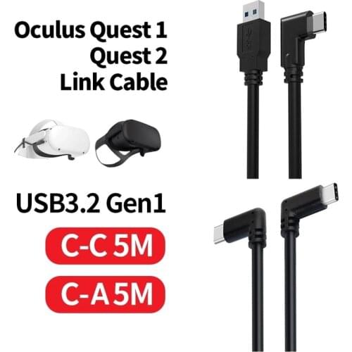 3M 4M 5M USB-C Cable USB 3.2 Gen1 for Oculus Quest Link USB C to A Speed Data Transfer Fast Charge Oculus Quest 2 Cable