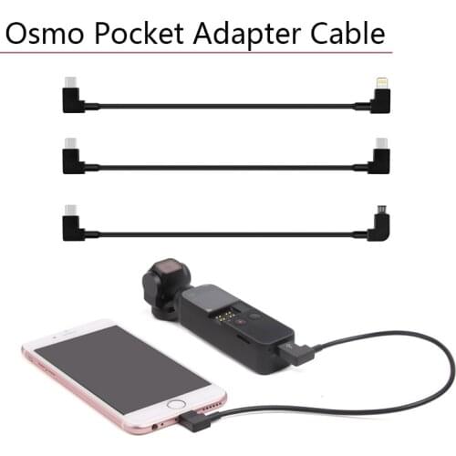 Conversion Data Cable Charging Connector Type-C to Type-C Android Micro-USB IOS Adapter Line for DJI Osmo Pocket 2 Phone iPad