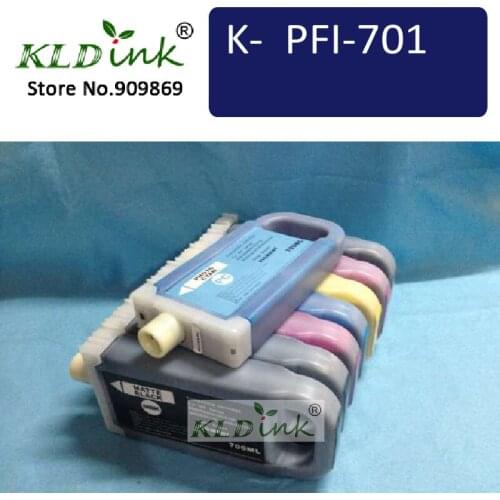 [KLD Inkjets] Any 8pcs Compatible PFI701 PFI-701 Pigment Ink Tank For iPF8000 iPF8000S iPF8100 iPF9000 iPF9000S iPF9100