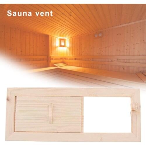 Summer Bath Grille Ventilation Shutter Window Easy Install Sauna Air Vent Practical Home Smooth Cedarwood Accessories Adjustable