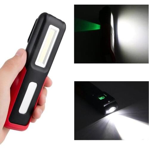 Magnetic Portable USB Rechargeable LED COB Flashlight Work Light Torch Light 2020