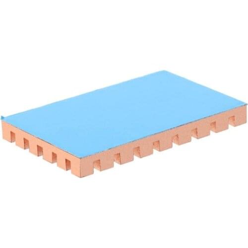 40x26MM Copper Heatsink and 2/3/4MM Thermally Conductive Adhesive for mSATA NGFF 5030 msata3.0 Solid State Disk SSD Radiator