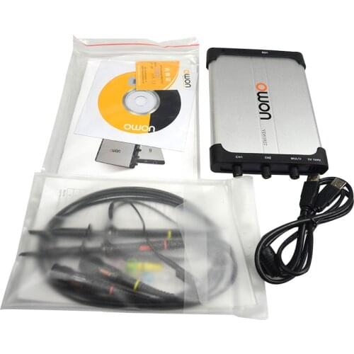Owon VDS1022 2x 25MHz 100MS/s PC USB Million 1GS Oscilloscope Digital MIT Isolation 2+1 Channels Memory Depth 5K