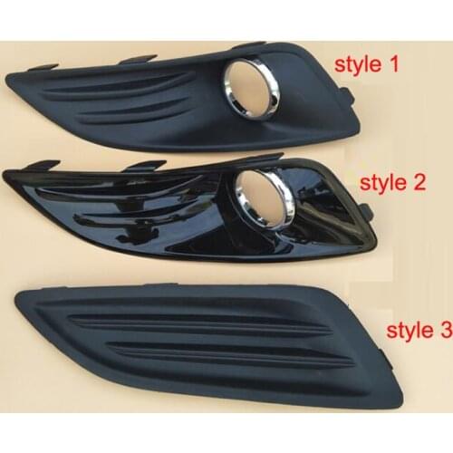 For Ford Fiesta 2013-2016 2PCS ABS Car Front Fog Lamp Fog Light Cover Direct Replacement Car Styling Accessories