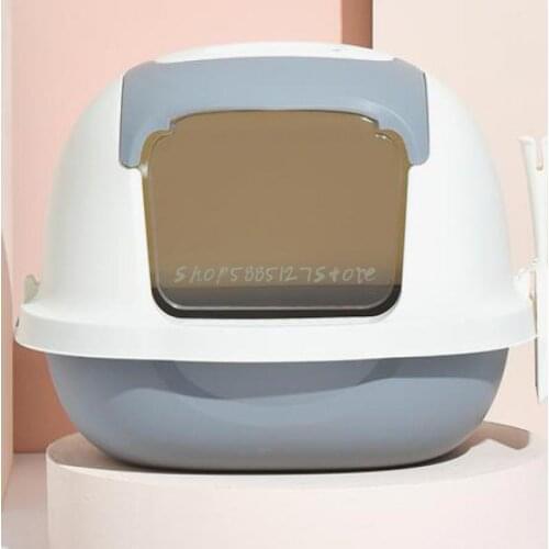 Cat Litter Basin Fully Enclosed Cat Toilet Super Large Anti Splashing Cute Cat Basin Poop Sand Basin Deodorant Cat Products