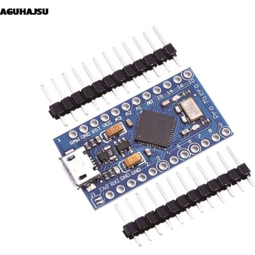 Pro Micro ATmega32U4 5V 16MHz Replace ATmega328 For Arduino Pro Mini With 2 Row Pin Header For Leonardo Mini Usb Interface