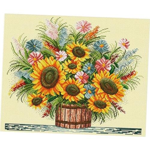 Stamped Cross Stitch Kits DIY Needlework for Beginner 11CT 57x49cm